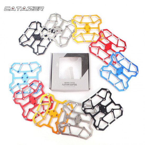 Universal Clipless to Platform Adapters Cleats Pedal for SPD Shimano Speedplay Bike Cycle Bicycle Pedal Platform Adapter