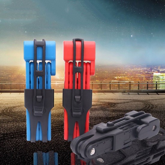 Waterproof Anti-theft Durable MTB Road Bike Lock with 2 Key High Strength Alloy Steel Bicycle Foldable Lock Cycling Accessories