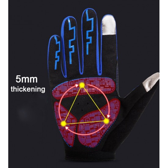 Waterdichte Fiets Handschoenen Volledige Vinger Reflecterende Paardrijden Bergbeklimmen Vissen Touch Screen Windscherm Fietsen Fiets Handschoenen