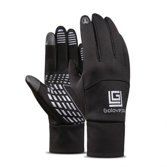 Waterdichte Fleece Mannen Vrouwen Ski Handschoenen Wind-Proof Thermische Touchscreen Outdoor Sport Fietsen Snowboard Handschoenen