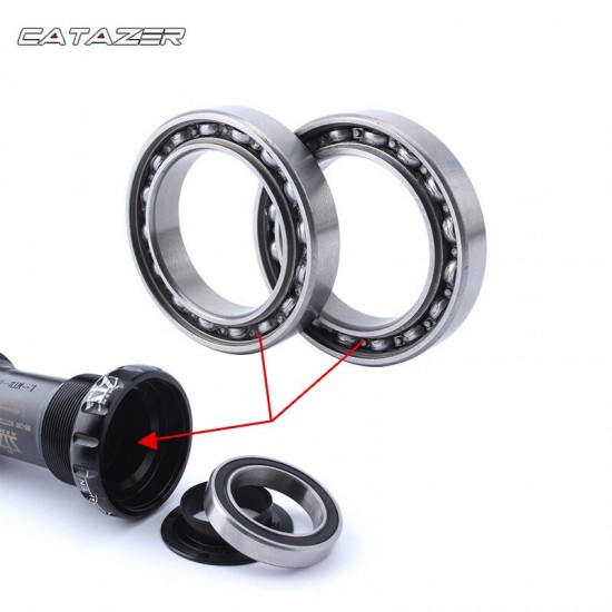 Mountain Road Bike Fixed Gear Bicycle BB Thread Press-In Steel ball Bearing 37*25*7 Central Axis 68-73 90-92