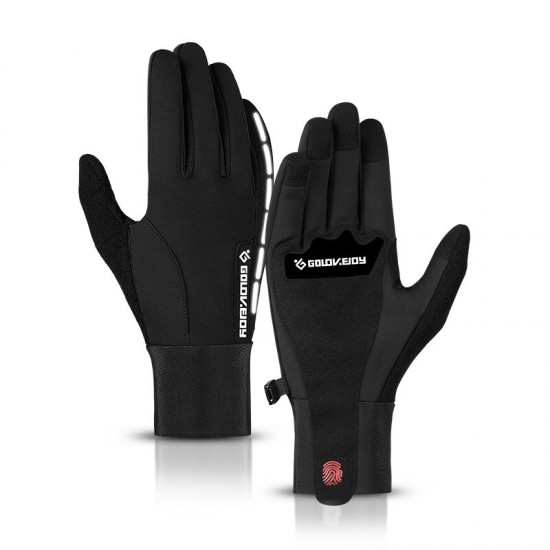 Winddicht Handschoenen Thermische Warm Motorcycle Touch Screen Winter Herfst Warm Rijden Mtb Fiets Handschoen