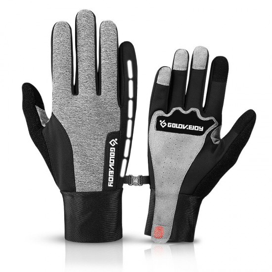 Winddicht Handschoenen Thermische Warm Motorcycle Touch Screen Winter Herfst Warm Rijden Mtb Fiets Handschoen