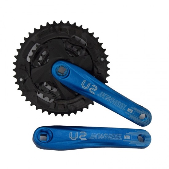 XC Mountain Bike Crankset Aluminum Alloy Bicycle Crank Sprocket 22/32/44T Square 7/8/9 Speed Crank Fluted Disc