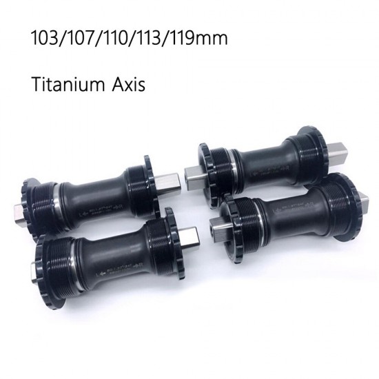 Bicycle Square Bottom Bracket 103/107/110/113/119mm for Brompton Folding Bike Ultralight Titanium
