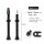  60mm Black 1 Pair 