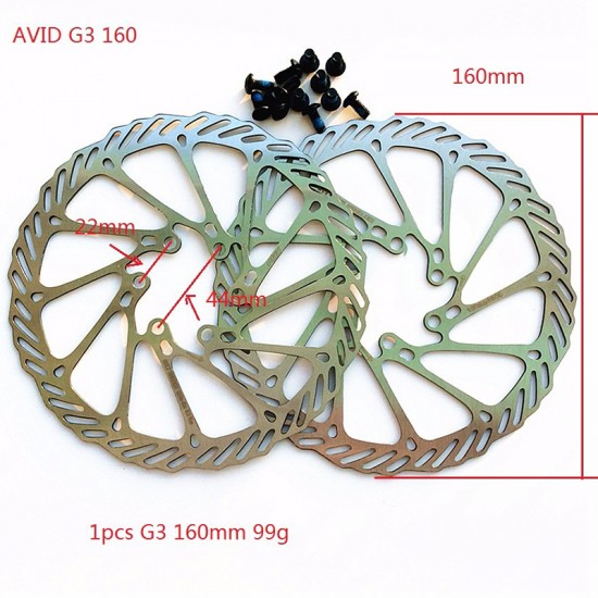 160/180/203mm Disc Bicycle Disc Brake Rotor For G3