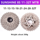 8Speed Freewheel MTB Mountain Bike  Cassette 11-32T/11-36T/11-40T/11-42T  Freewheel