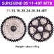 8Speed Freewheel MTB Mountain Bike  Cassette 11-32T/11-36T/11-40T/11-42T  Freewheel