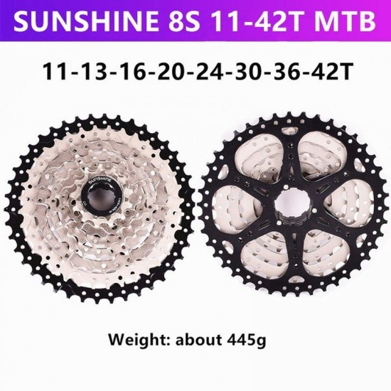 8Speed Freewheel MTB Mountain Bike  Cassette 11-32T/11-36T/11-40T/11-42T  Freewheel