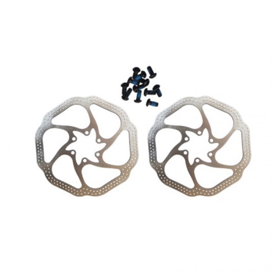 Bicycle Disk Brake Set Mountain Bike Brake Mechanical Line Pulling Road Disc Brake Front Rear Caliper Rotor 160mm Cable Set