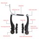 Bicycle Brake Set, Front and Rear MTB BMX Bike Rim Brake Kit Includes Callipers Levers Cables End Cap V Brake