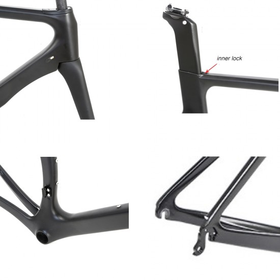 Carbon Fiber Road Bicycle Frame Aero Rim Brake