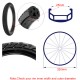 16*1.75 Solid Tires 16 Inch Rubber Solid Tyre for Clindren or Electric Bike Non inflation Tire compatible 16x1.50