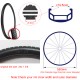 24*1 3/8 Bicycle Honeycomb Solid Fixed Tire Inflation Free Tire