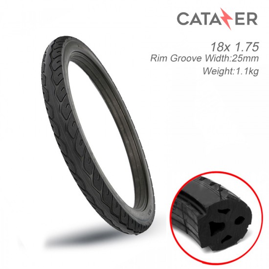 18x1.75  Electric Bike Scooter Solid Tire