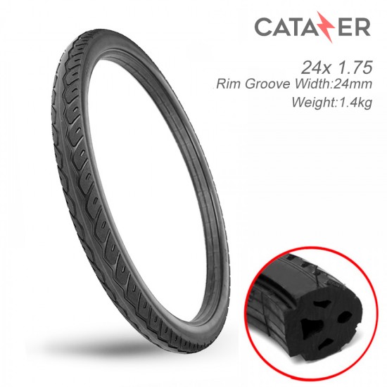 24*1.75 E Bile Solid Tire Non inflation Bicycle Tire