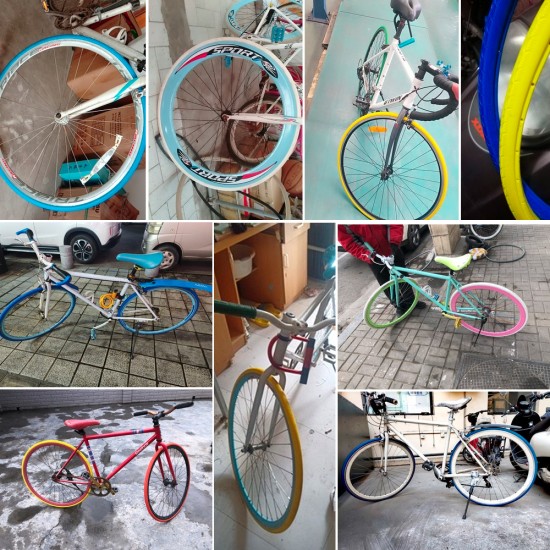 700x23C Solid Tyre for Road Bicycle Tire 7 Colors