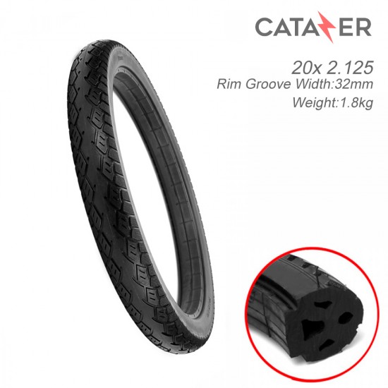 20x2.125 Bicycle Solid Tire Electric Vehicle Tire