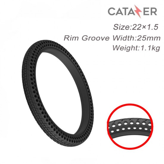 22*1.5 Honeycomb Bicycle Infolation Solid Tyre Cycling Tubeless Tire