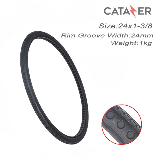 24x1-3/8 Honeycomb Solid Tire Bicycle Tubeless Solid Tyre