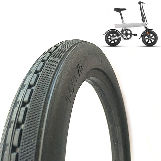 14*1.75 Bicycle Fixed Free Inflatable Solid Tire Non inflation Tire compatible 14x1.50