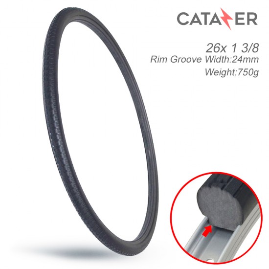 26*1 3/8 MTB Solid Fixed Tire Inflation Free Tire