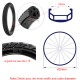 20*1.75 E Bike Bicycle Solid Tires Compatible 20x1.95/20x1.50
