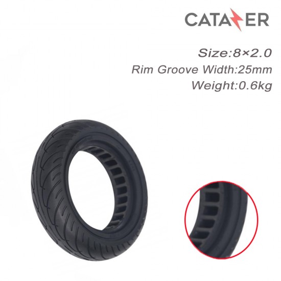 8 ×2.0 Electric Scooter Solid Tire Non Pneumatic Explosion-proof Tyre