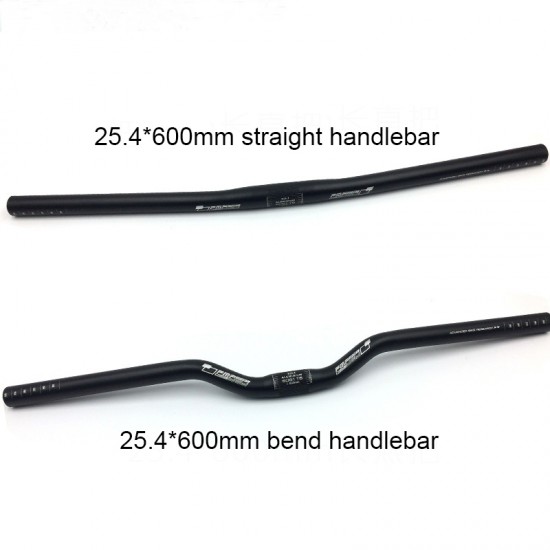 Aluminum Alloy Folding Bike Handlebar Straight Handlebar MTB Handlebar Fixed Gear Bend Bicycle Handlebar 600mm