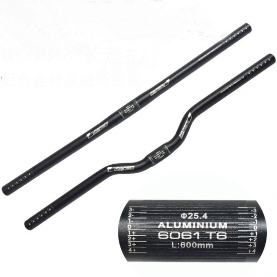 Aluminum Alloy Folding Bike Handlebar Straight Handlebar MTB Handlebar Fixed Gear Bend Bicycle Handlebar 600mm