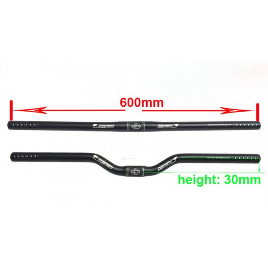 MTB Rise Bar 25.4x600mm Mountain Bicycle Handlebar Folding Bicycle MTB Fixed Gear Swallow-Shaped Handlebar Flat Handlebar