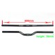 MTB Rise Bar 25.4x600mm Mountain Bicycle Handlebar Folding Bicycle MTB Fixed Gear Swallow-Shaped Handlebar Flat Handlebar