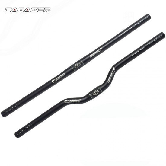 MTB Rise Bar 25.4x600mm Mountain Bicycle Handlebar Folding Bicycle MTB Fixed Gear Swallow-Shaped Handlebar Flat Handlebar