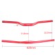 MTB Bicycle Parts Mountain Bike Handlebar Aluminum Alloy Flat Swallow-shaped Handler Bar Lightweight 31.8*620mm / 1.25 * 24.41in