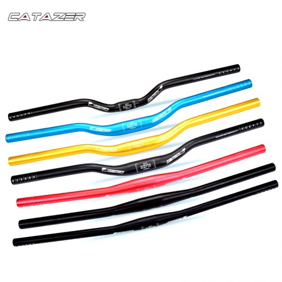 MTB Bicycle Parts Mountain Bike Handlebar Aluminum Alloy Flat Swallow-shaped Handler Bar Lightweight 31.8*620mm / 1.25 * 24.41in