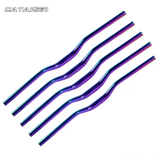 Colorful Bicycle Swallow Handlebar AM MTB XC DH 31.8*750mm Laser Racing Bike HandlebarMountain Road Bike Handlebar