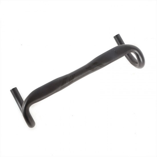 Aluminum Alloy Road Bike Handlebars with Bicycle Stem Flat Bike Handle Flat Road Bend Handlebar + Stem Two-piece Set