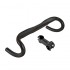 Aluminum Alloy Road Bike Handlebars with Bicycle Stem Flat Bike Handle Flat Road Bend Handlebar + Stem Two-piece Set