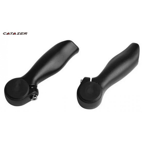 Aluminum Alloy Mountain Bicycle Vice Handle Black Bike Handle Claw Horn Ergonomic Handlebar Bike Parts