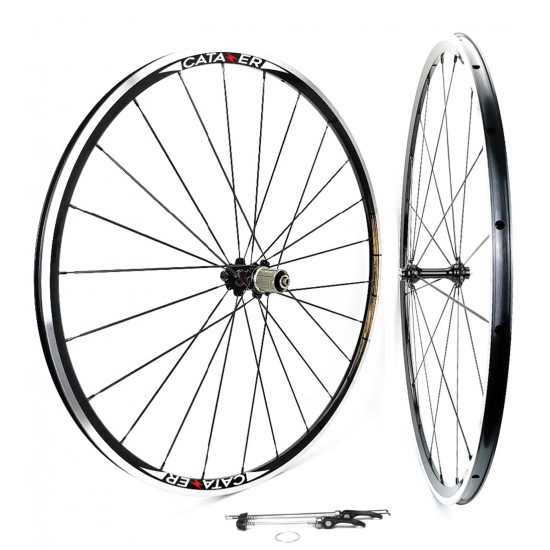 Aluminum Alloy Road Bike Wheelset 27mm Lightweight