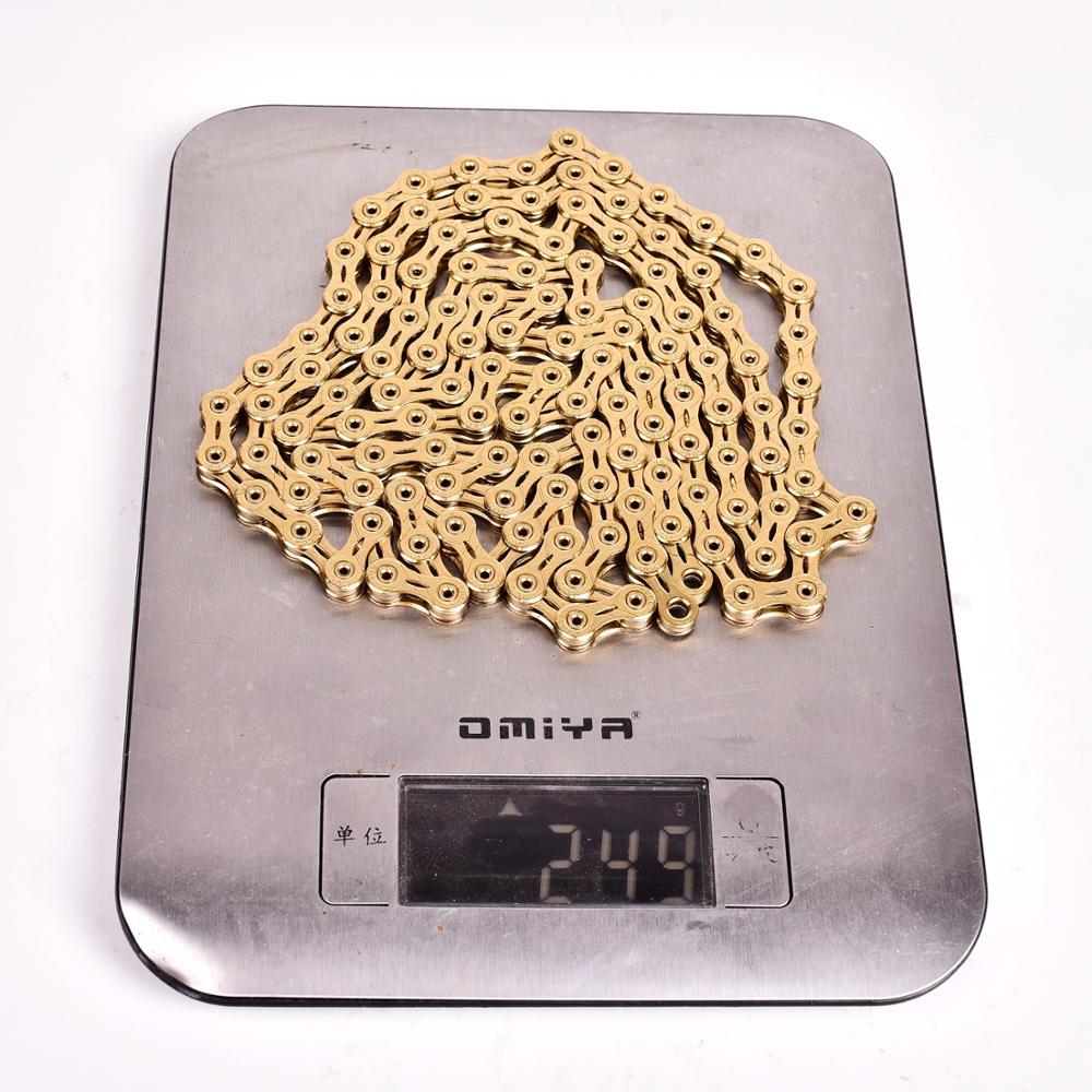 12Speed126LGoldHollowLichtgewichtFietskettingX1X121X12SysteemConnectorInbegrepenVoorRoadFietsMtbmoun-4001346294569