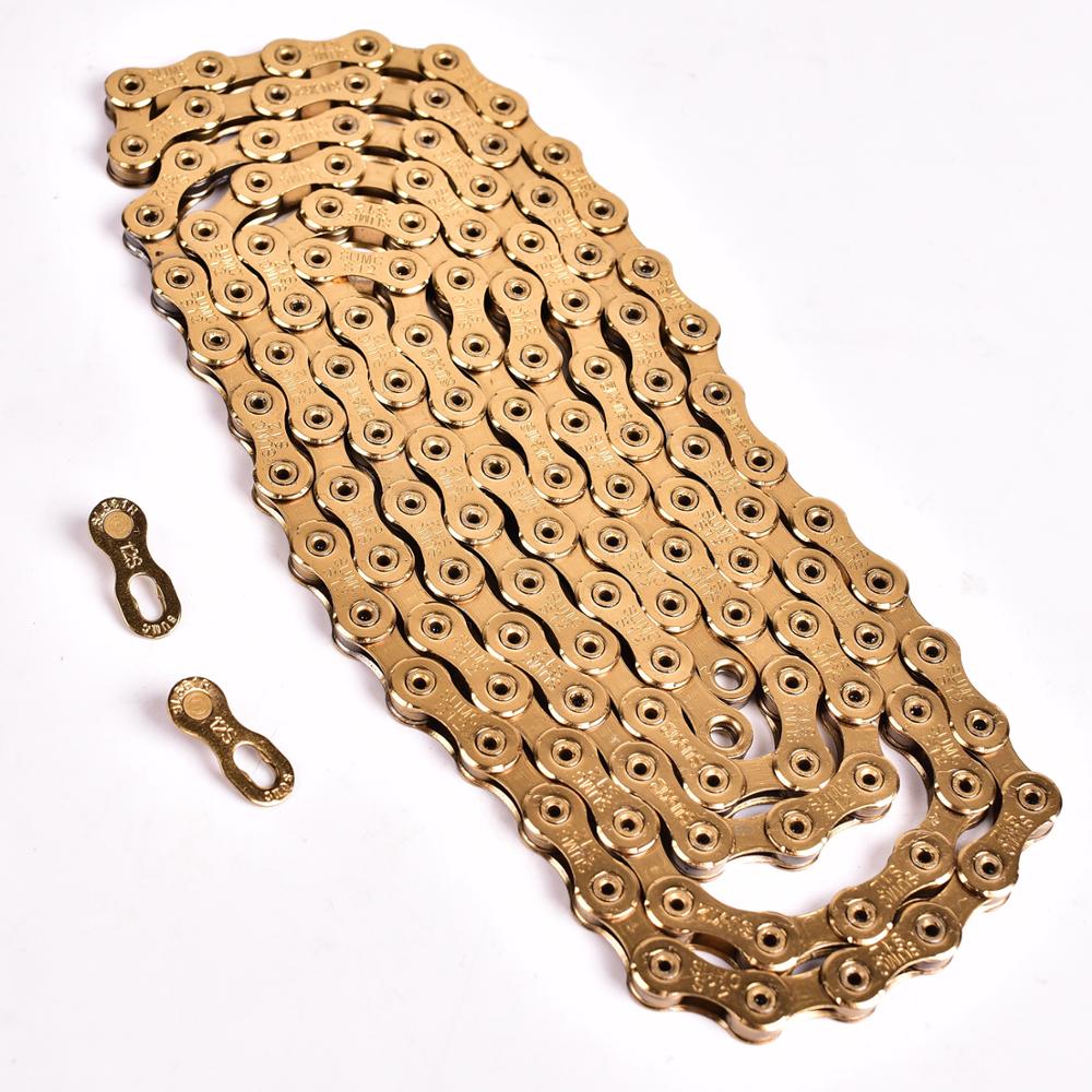 12Speed126LGoldHollowLichtgewichtFietskettingX1X121X12SysteemConnectorInbegrepenVoorRoadFietsMtbmoun-4001346294569