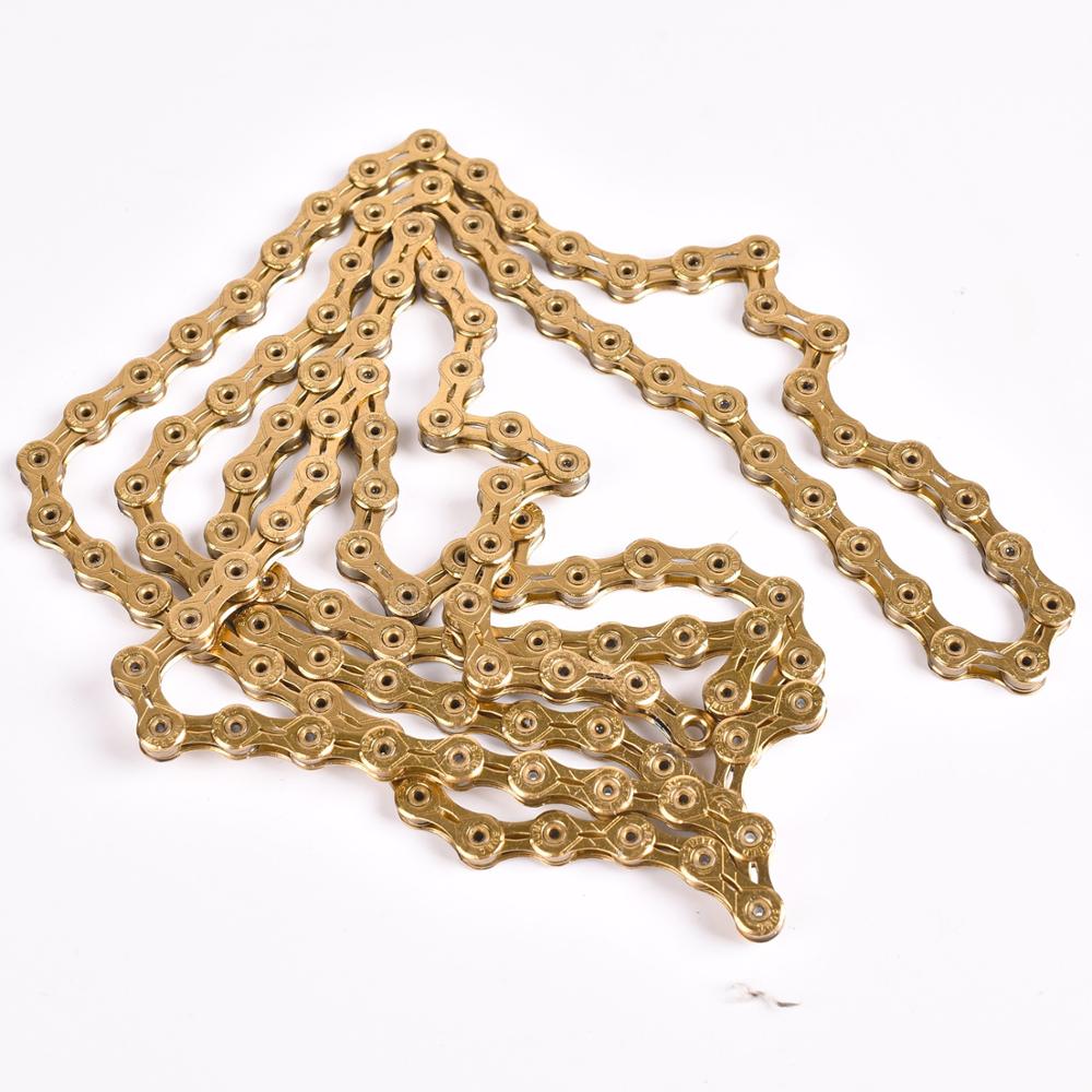 12Speed126LGoldHollowLichtgewichtFietskettingX1X121X12SysteemConnectorInbegrepenVoorRoadFietsMtbmoun-4001346294569