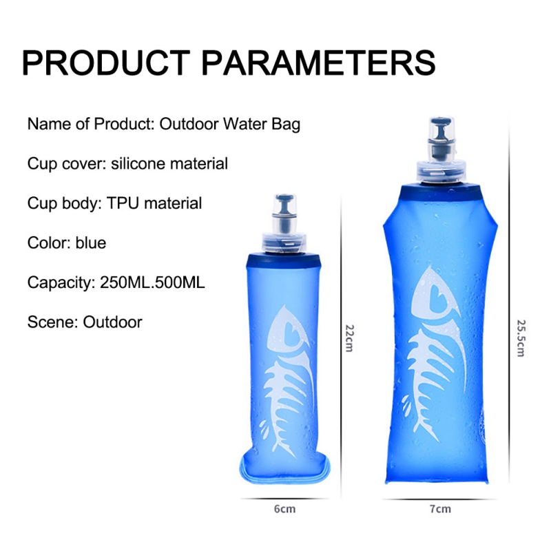 250500MlWaterFlesZachteVouwenDraagbareSqueezeTpuReizenFlessenOutdoorKlimmenFietsenRunningDrinkwareFl-1005001315713675
