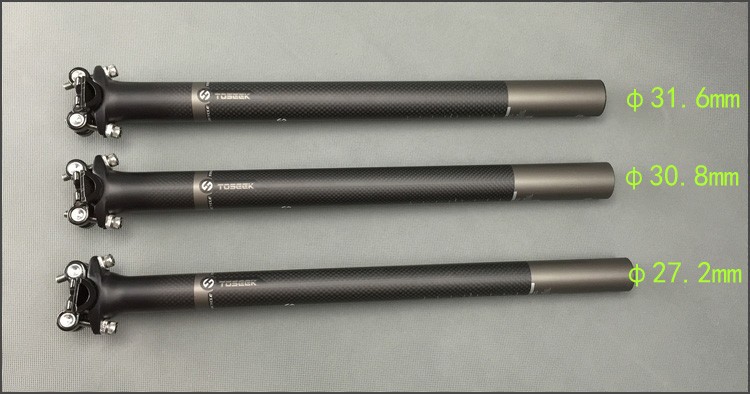 3KMatteFullCarbonFiberFietsZadelpenSuperlichteMtbRacefietsFietsenZadelpenOnderdelen272308316X350400M-4001272635439
