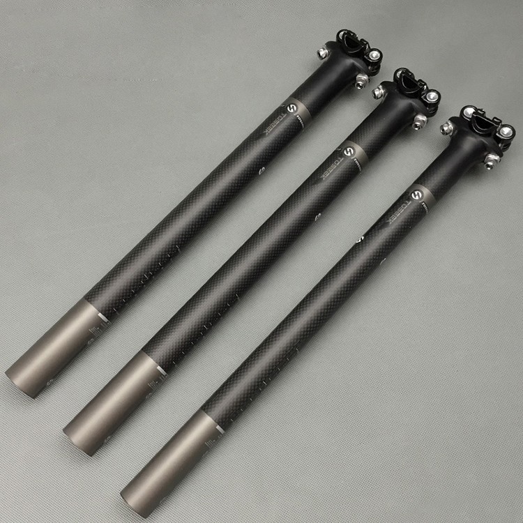 3KMatteFullCarbonFiberFietsZadelpenSuperlichteMtbRacefietsFietsenZadelpenOnderdelen272308316X350400M-4001272635439
