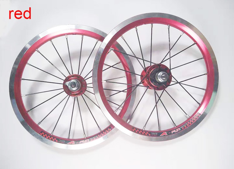 4Bearing14InchAlumilumAlloyChildBikeWheelset20HVBrakeKidsBikeWheel412FoldingBikeWheels-1005001335472410