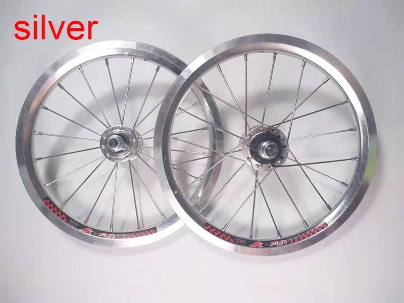 4Bearing14InchAlumilumAlloyChildBikeWheelset20HVBrakeKidsBikeWheel412FoldingBikeWheels-1005001335472410