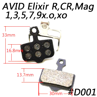 4Paar8StuksmtbFietsFietsenSchijfremblokkenSemi-MetallicRemblokkenVoorShimanoSramAvidHayesMaguraFormu-1005001313921598